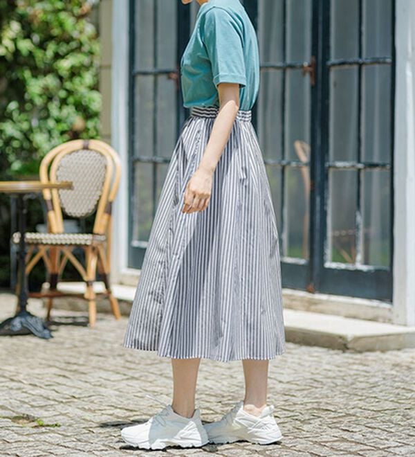 BELLUNA（ベルーナ）の「ふんわり切替フレアースカート（ロングスカート）」｜詳細画像