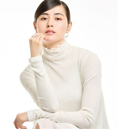 LAVIENNE（ラヴィエンヌ）の「敬老の日に！【肌にまとう化粧品】着て潤うシアー素材リブインナー＜ＭＡＴＯＬＩＡ＞（肌着・インナーウェア）」