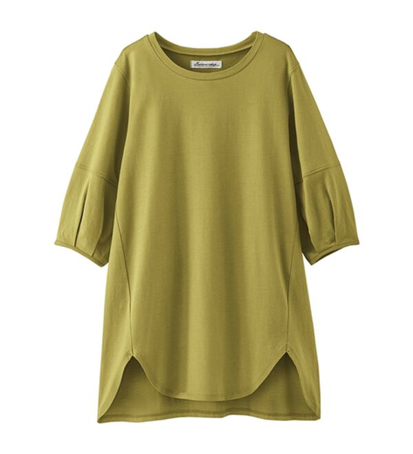 BELLUNA（ベルーナ）の「スリットデザインふんわり袖チュニック（チュニック）」｜詳細画像