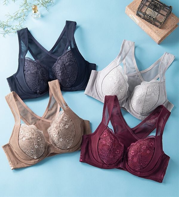 LAVIENNE（ラヴィエンヌ）の「スキッと美姿勢シリーズ　フロントホックブラ・ショーツ（別売）（ブラジャー）」｜詳細画像