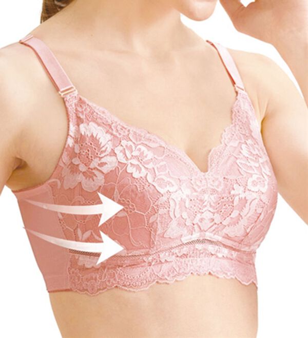 LAVIENNE（ラヴィエンヌ）の「【３色組】楽に華やかシルエットブラ（ブラジャー）」｜詳細画像