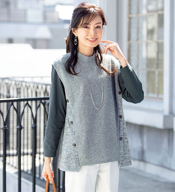 ルフラン（ルフラン）の「【６点セット】重ねて即着映え！ベスト＆トップス６点セット（アンサンブル）」｜詳細画像