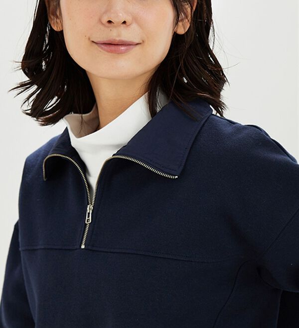 BELLUNA（ベルーナ）の「吸湿発熱ハイネックプルオーバー（カットソー）」｜詳細画像