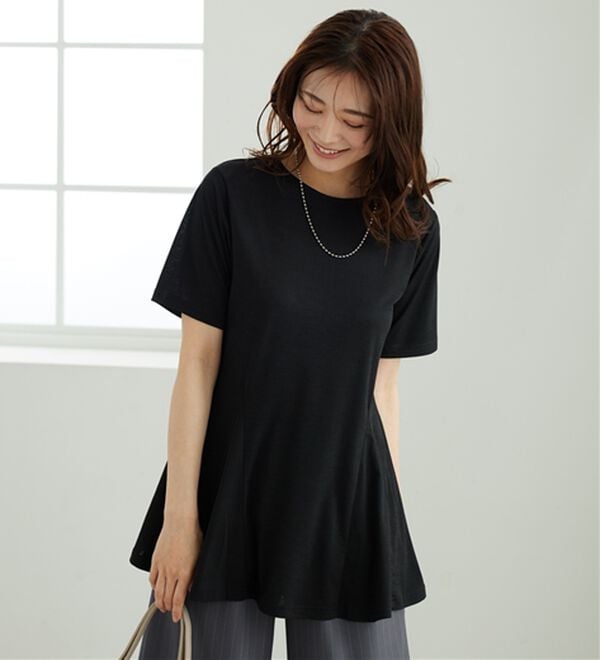 BELLUNA（ベルーナ）の「冷感フレアーシルエットチュニック（チュニック）」｜詳細画像