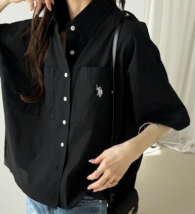 GeeRA（ジーラ）の「【ＵＳ．ＰＯＬＯ．ＡＳＳＮ】オーバーサイズ半袖シャツ（シャツ）」