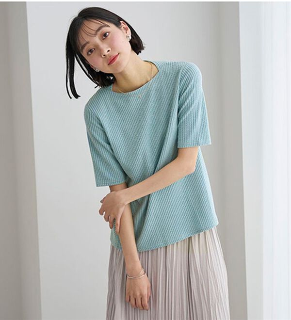 BELLUNA（ベルーナ）の「テンセル（ＴＭ）繊維混ストレッチプルオーバー（カットソー）」｜詳細画像