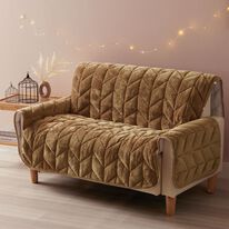 iellio（イエリオ）の「あったかふわふわボリュームソファカバー＜吸湿発熱・フランネル素材＞（ソファーカバー）」