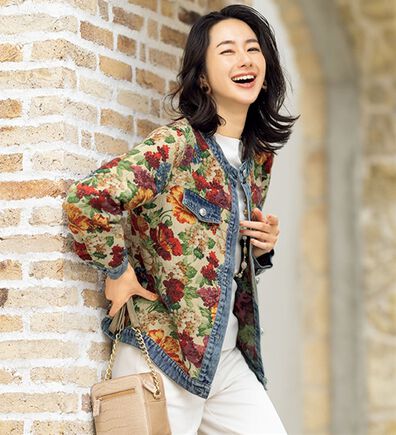 ルフラン（ルフラン）の「デニム切替えゴブランジャケット（その他ジャケット）」