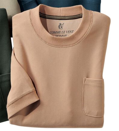 「＜コムルヴァン・オム＞大人のワッフルＴトレーナー（メンズＴシャツ）」