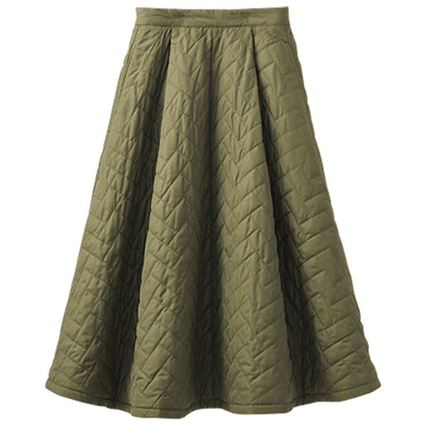 BELLUNA（ベルーナ）の「中わたキルトボリュームスカート（ロングスカート）」｜詳細画像