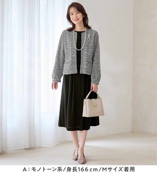 Viola e Viola（ヴィオラ エ ヴィオラ）の「【２点セット】選べる！華やかワンピースアンサンブルスーツ（ワンピースセットスーツ）」｜詳細画像