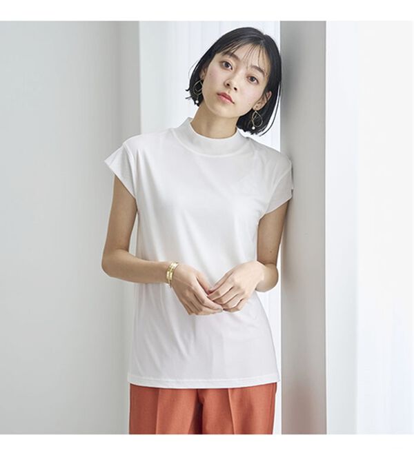 BELLUNA（ベルーナ）の「脱Ｔシャツ！チュールデザイントップス（カットソー）」｜詳細画像