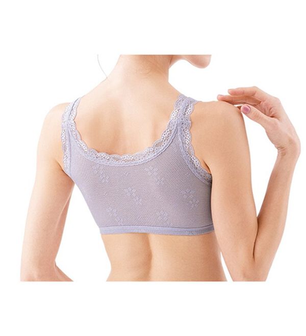 「【３色組】快適メッシュ　綿混リラックスブラ（ブラジャー）」｜詳細画像