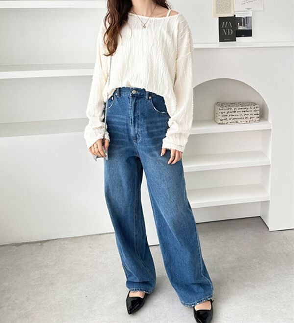 GeeRA（ジーラ）の「シャギージャカードボートネックカットソー（カットソー）」｜詳細画像