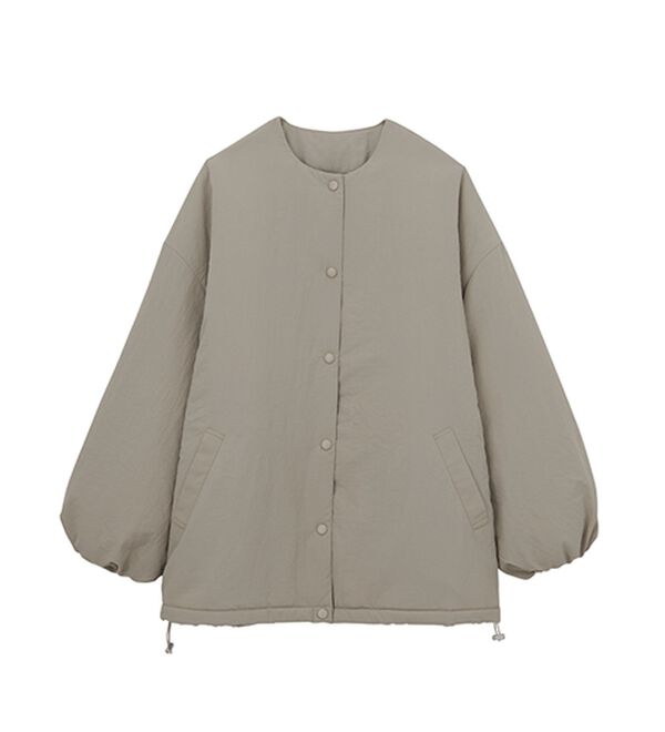 ノーカラーオーバーサイズ中わたブルゾン - ベルーナ【公式】