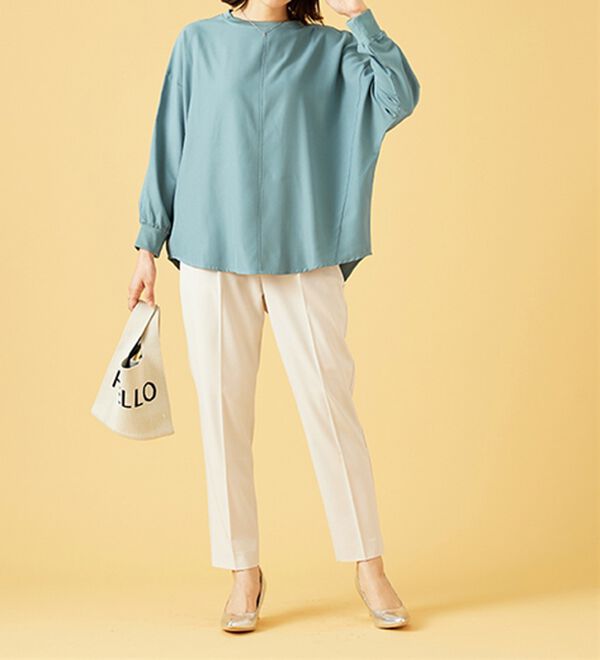 BELLUNA（ベルーナ）の「きれい見えドルマンプルオーバー（カットソー）」｜詳細画像