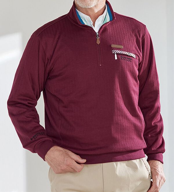 ダンロップ・リファインド＞アクティブハーフジップ トレーナー