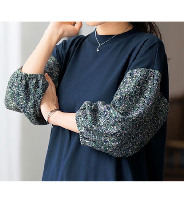 ルフラン（ルフラン）の「【２色組】袖レースプルオーバー＜チュアラ＞（カットソー）」｜詳細画像