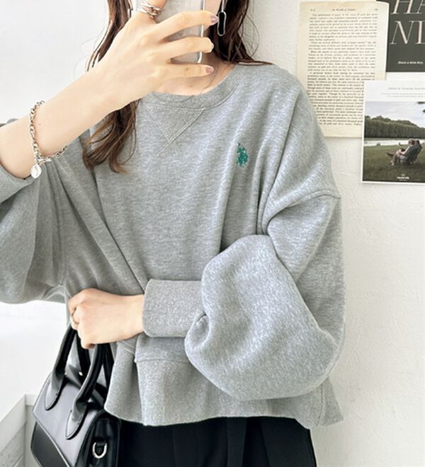 GeeRA（ジーラ）の「【Ｕ．Ｓ．ＰＯＬＯ　ＡＳＳＮ】ショートスウェット（トレーナー・スウェット）」｜詳細画像