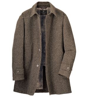 「＜コムルヴァン・オム＞スライバーウールブレンドコート（メンズコート）」｜ブラウン
