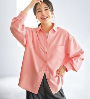 BELLUNA（ベルーナ）の「【快適Ｌａｂ．】重ね着にも活躍！イージーケアシャツ（シャツ）」｜詳細画像