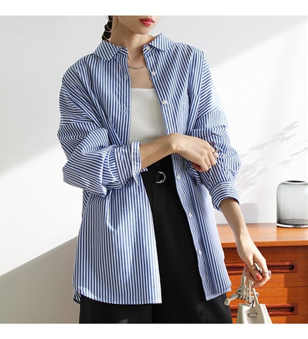 GeeRA（ジーラ）の「アソート柄オーバーサイズシャツ（シャツ）」｜詳細画像