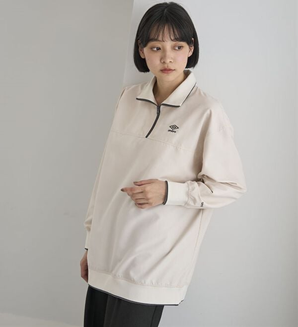 BELLUNA（ベルーナ）の「＜ｕｍｂｒｏ＞ハーフジッププルオーバー（カットソー）」｜詳細画像