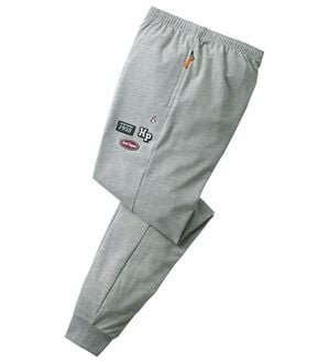 「＜ハッシュパピー＞ブランドデザイン裏毛トレーナー・パンツ（メンズルームウェア）」｜杢グレー(パンツ)