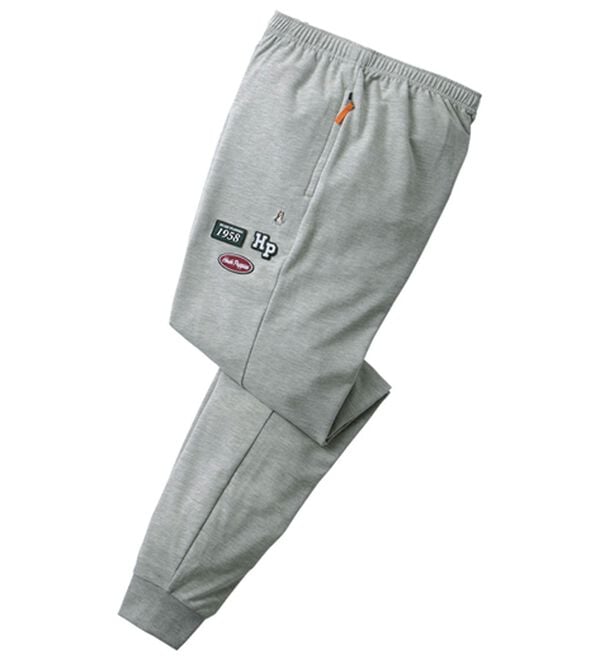 「＜ハッシュパピー＞ブランドデザイン裏毛トレーナー・パンツ（メンズルームウェア）」｜杢グレー(パンツ)
