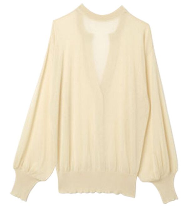 ひんやり！シアーニットキーネックカーディガン - ベルーナ【公式】