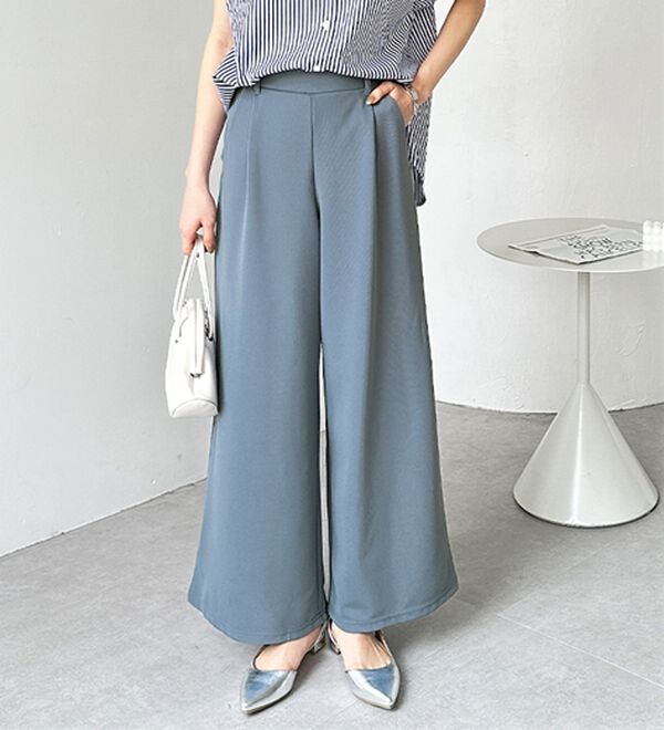 美脚ストレッチワイドパンツ - ベルーナ【公式】