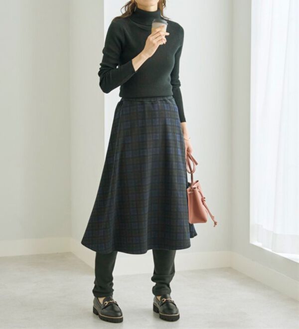 BELLUNA（ベルーナ）の「まるではく毛布！静電防止付レギンス付スカート（フルレングスパンツ）」｜詳細画像