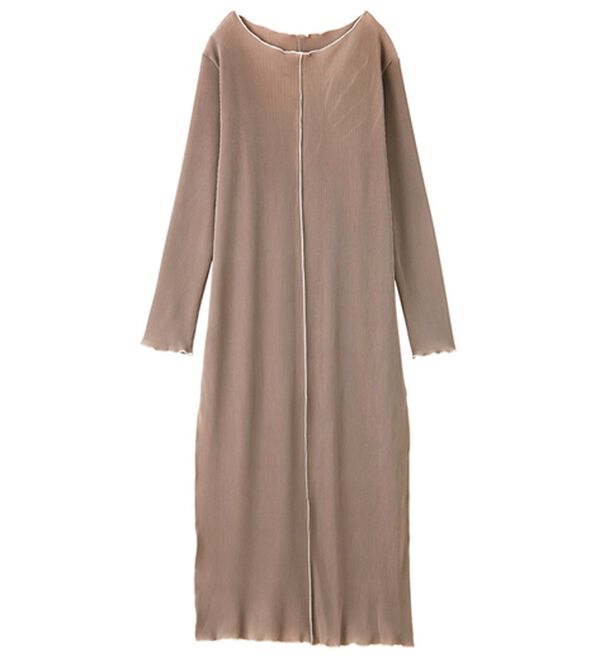 GeeRA（ジーラ）の「全骨格対応！配色プリーツワンピース（カットソーワンピース）」｜詳細画像