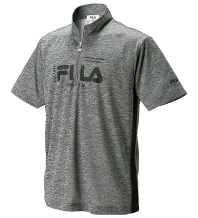 「＜フィラ＞杢調ドライメッシュシャツ＆ジョガーパンツ（メンズポロシャツ）」
