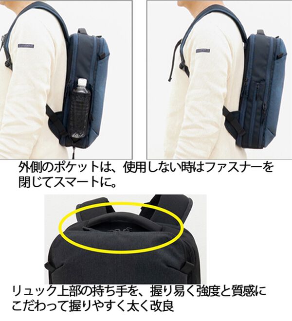 「飛び出す収納と拡張機能のスマートリュック（その他メンズバッグ）」｜詳細画像