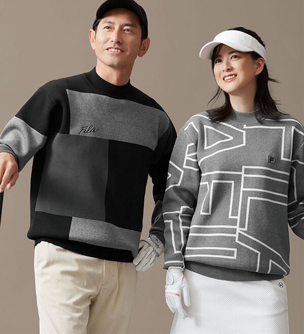 「＜フィラ＞軽量ストレッチデザインセーター（メンズニット・セーター）」｜詳細画像