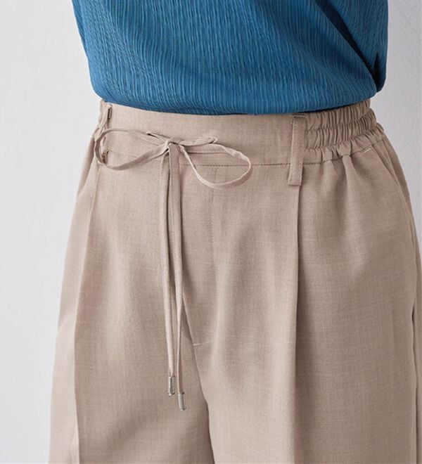 alotta（アロッタ）の「軽やかウエストリボンワイドパンツ（ワイドパンツ・ガウチョ）」｜詳細画像