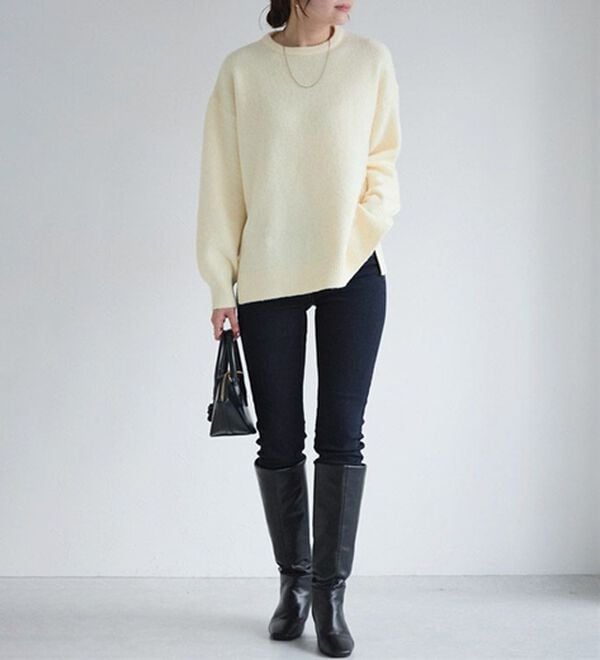 Pierrot（ピエロ）の「【ＸＳ～４Ｌ】ストレッチスキニーデニムパンツ（フルレングスパンツ）」｜詳細画像