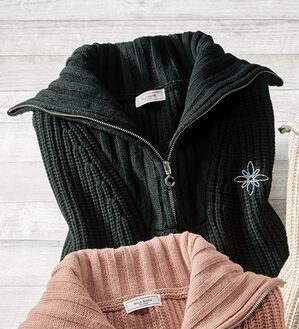 ルフラン（ルフラン）の「ゆったり着こなす温もりセーター（ニット・セーター）」｜黒