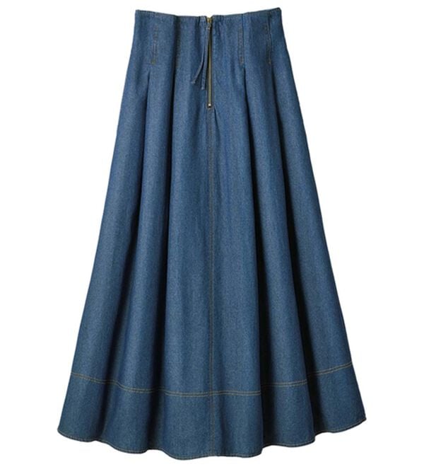 ルフラン（ルフラン）の「【２色組】柔らかデニムデザインスカート（ロングスカート）」｜詳細画像