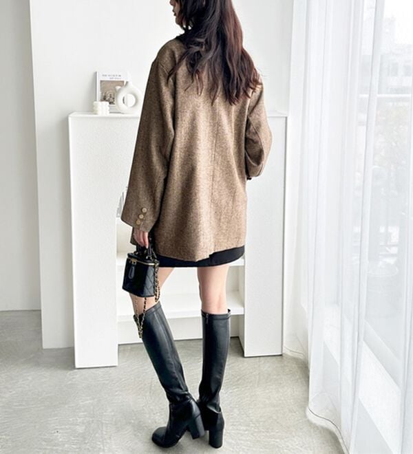 GeeRA（ジーラ）の「オーバーサイズダブルテーラードジャケット（テーラードジャケット）」｜詳細画像