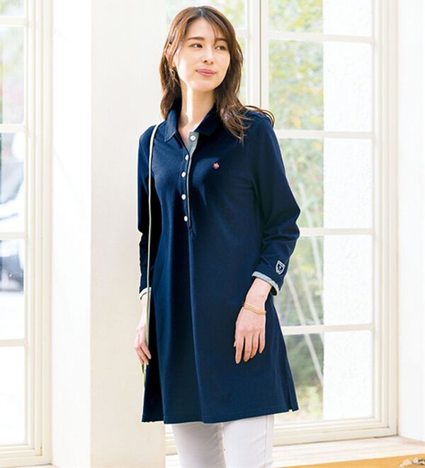 ルフラン（ルフラン）の「【２色組】【ＰＯＬＯ　ＢＣＳ】鹿の子ポロチュニック（チュニック）」｜詳細画像