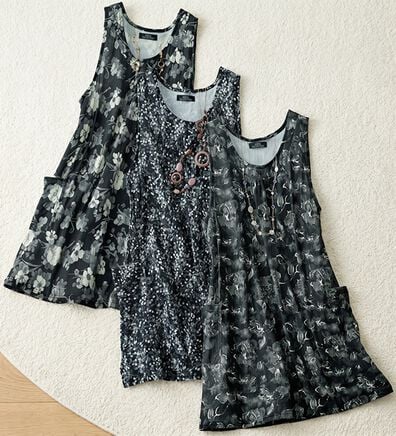 ルフラン（ルフラン）の「【３色組】＜ＳＶ＞上品モノトーンチュニック（チュニック）」