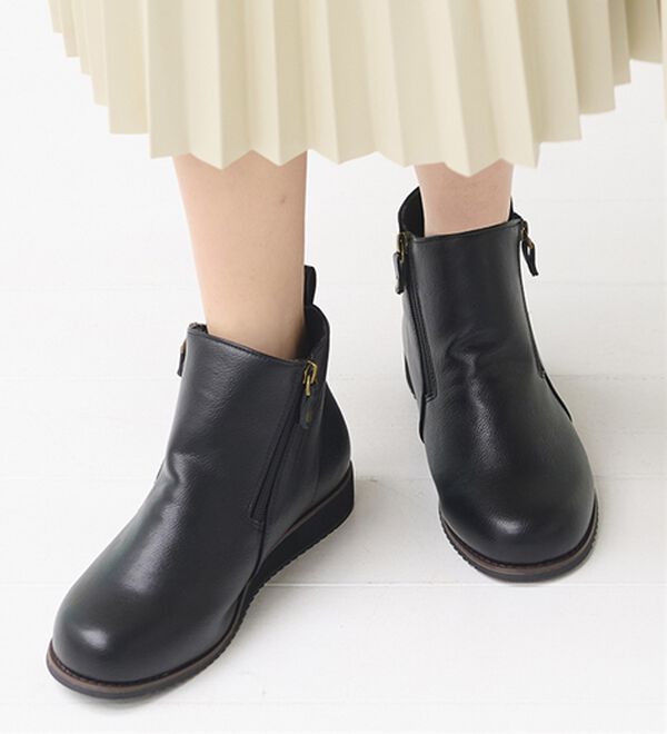 BELLUNA（ベルーナ）の「ゆったり５Ｅダブルファスナーブーツ（ブーツ）」｜詳細画像