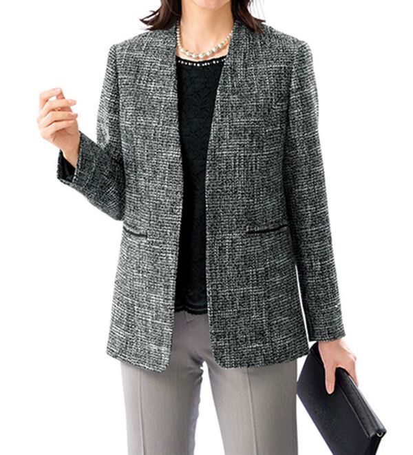 ツイードロングジャケット - ベルーナ【公式】