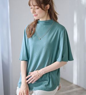 alotta（アロッタ）の「上品フレアー袖リブＴシャツ（カットソー）」｜詳細画像