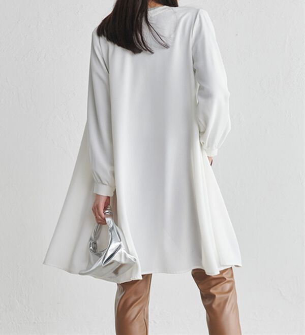 RANAN（ラナン）の「２ＷＡＹボタン使いフレアーブラウス（ブラウス）」｜詳細画像