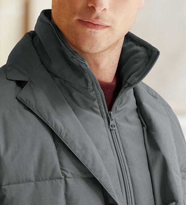 「こだわり品質！丸八真綿ダウンレイヤードコート（メンズコート）」｜詳細画像