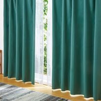 「保温機能付　遮光カーテン＆レース４枚組（ドレープカーテン）」