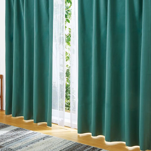 「保温機能付　遮光カーテン＆レース４枚組（ドレープカーテン）」｜詳細画像